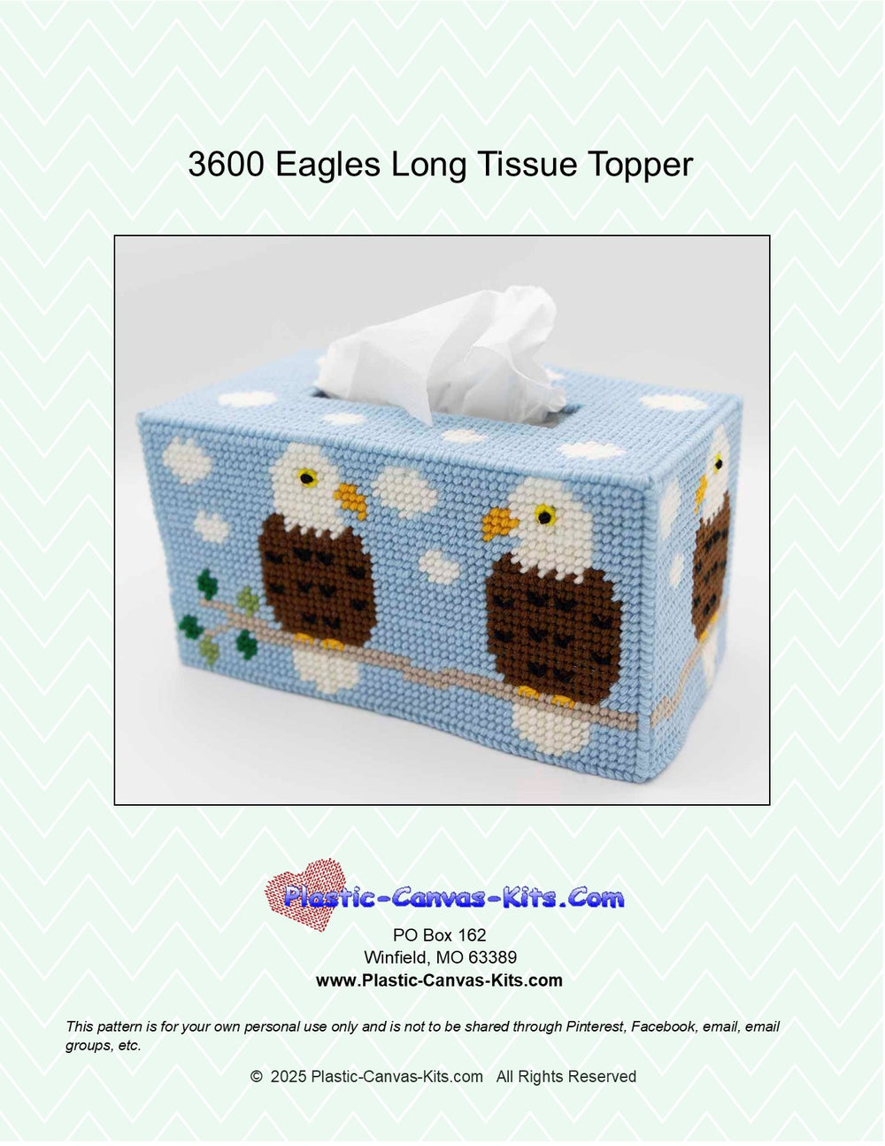 Eagles Long Tissue Topper