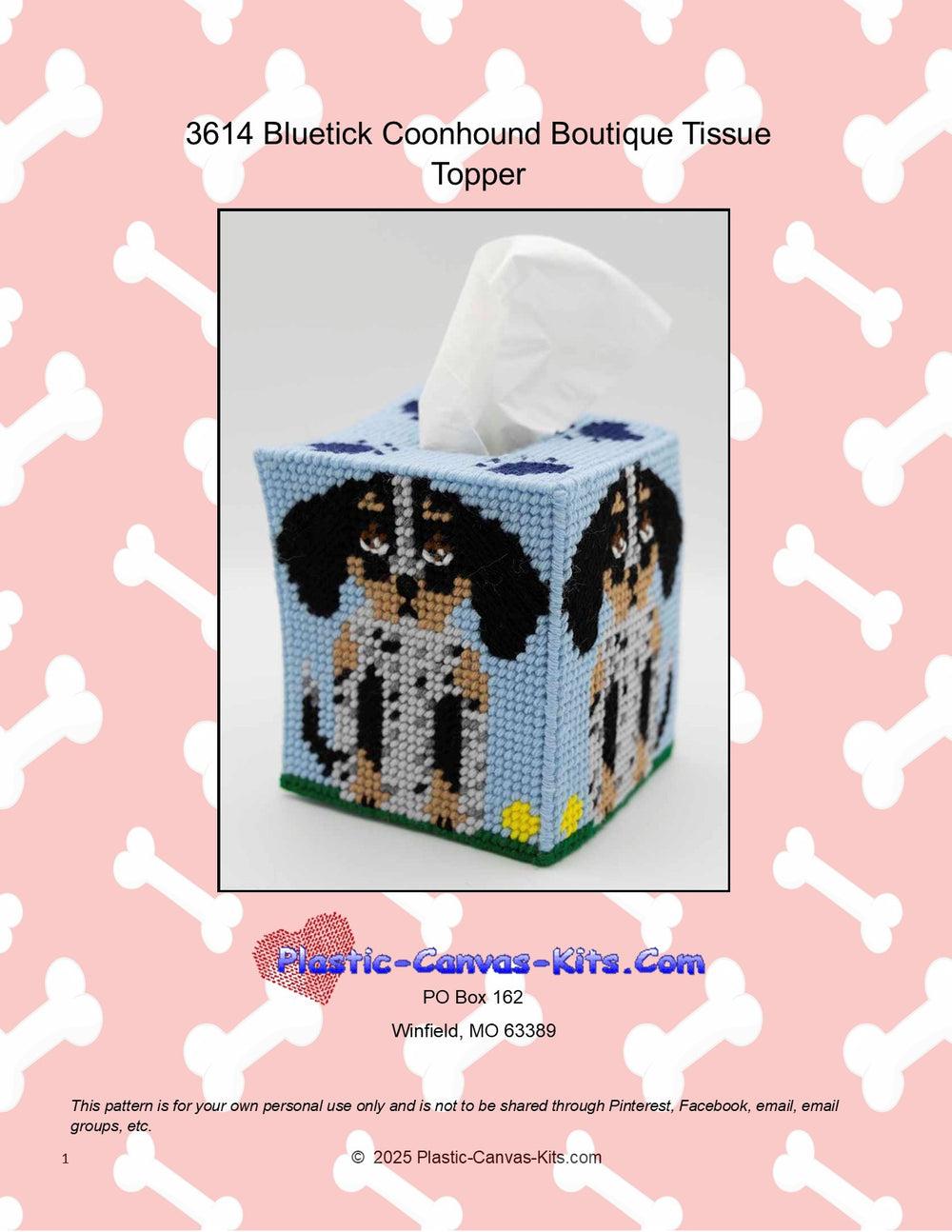 Bluetick Coonhound Boutique Tissue Topper