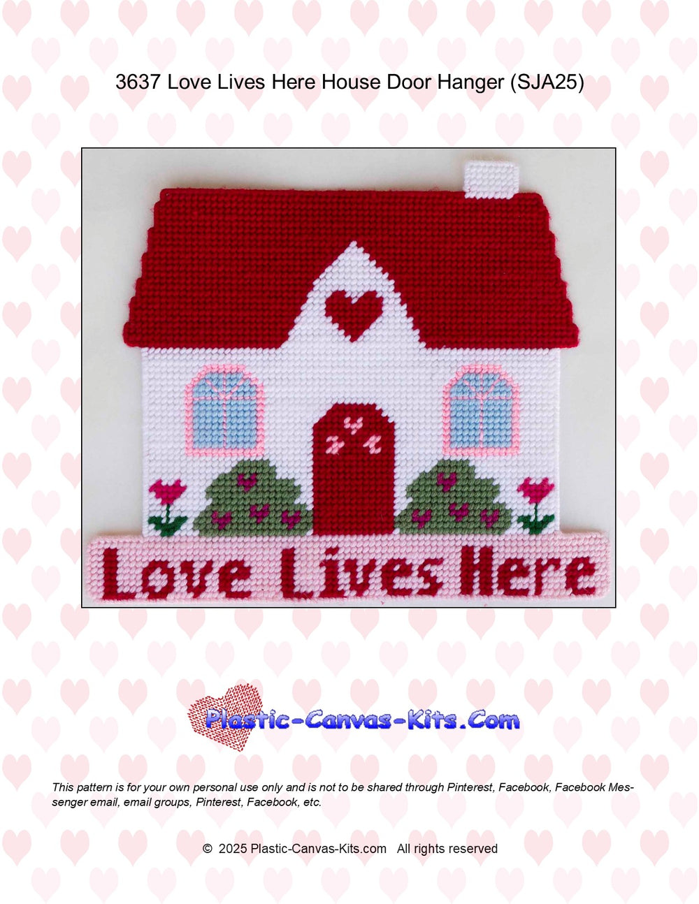 Love Lives Here House Wall Hanging