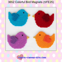 Colorful Bird Magnets
