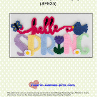 Hello Spring Wall Hanging