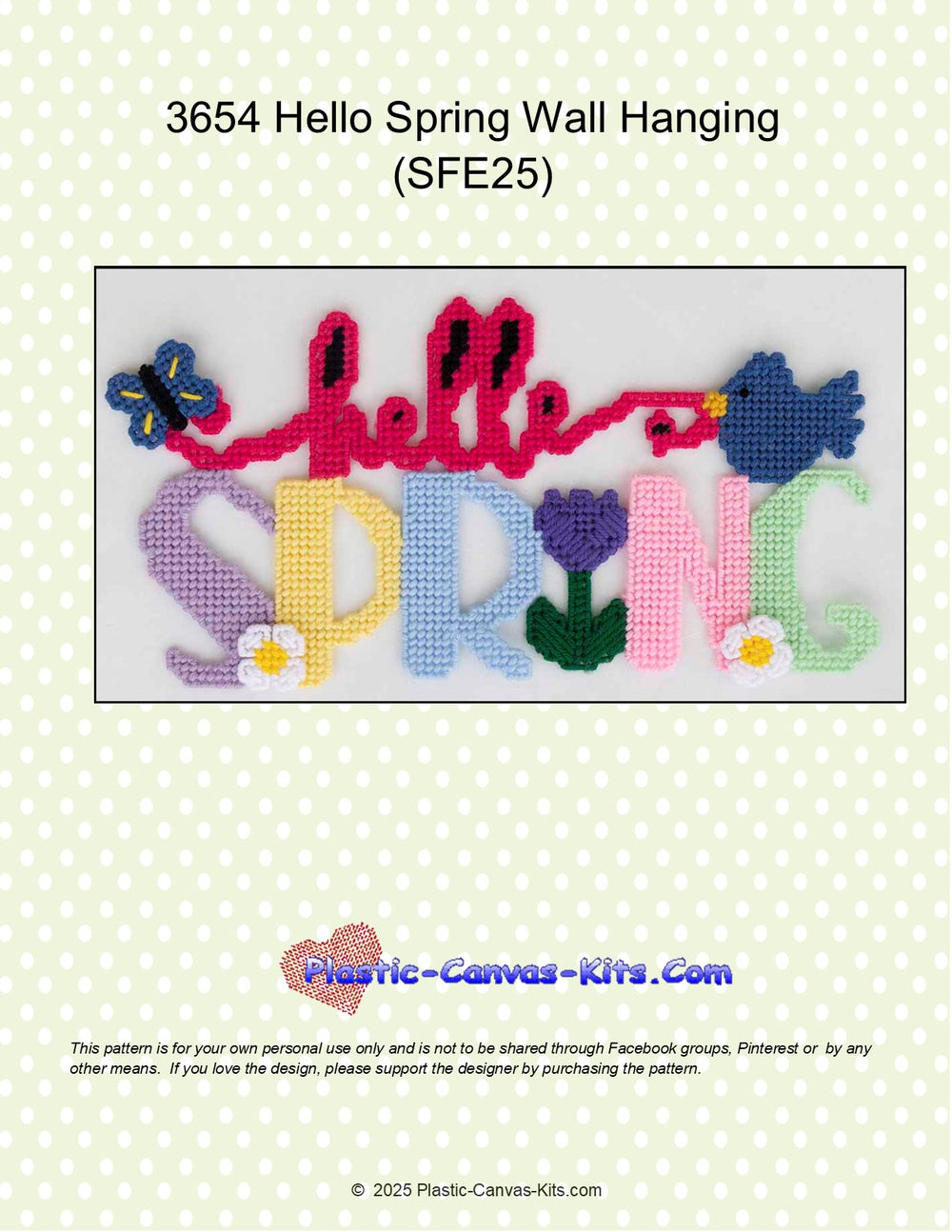 Hello Spring Wall Hanging