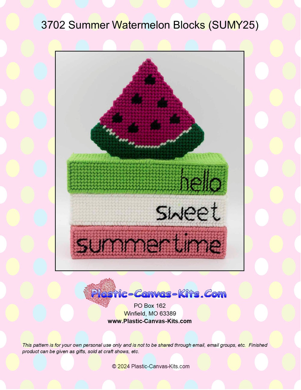 Summer Watermelon Blocks