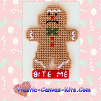Bite Me Gingerbread Man Christmas Ornament