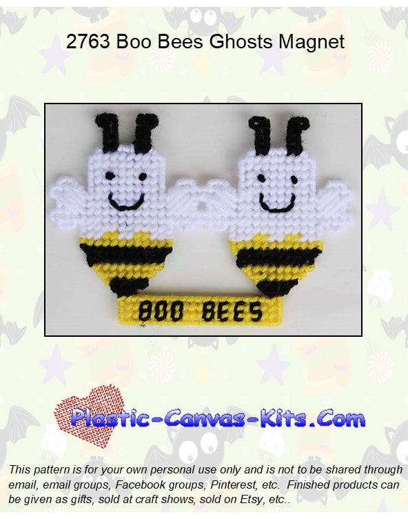 Boo Bees Ghosts Magnet