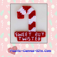 Sweet but Twisted Candy Cane Ornament