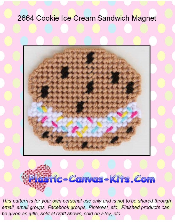 Cookie Ice Cream Sandwich Magnet