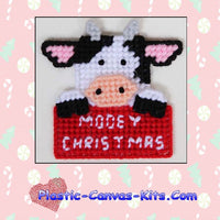 Mooey Christmas Cow Ornament