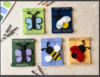 
              Inspirational Bug Pallet Magnets-Wood Cutouts
            