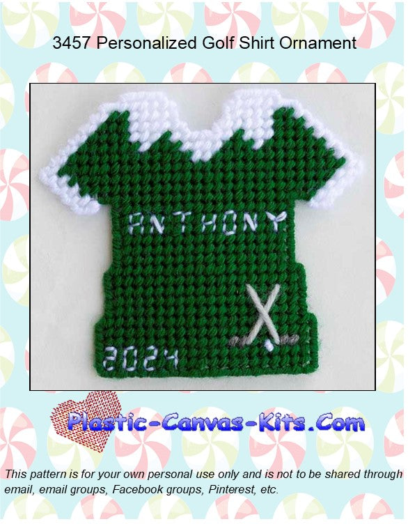 Personalized Golf Shirt Ornament