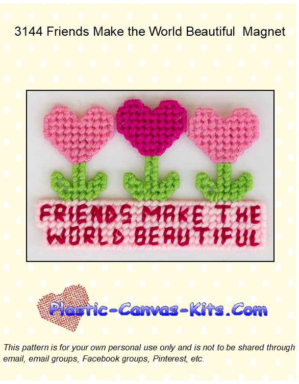 Friends Make the World Beautiful Magnet