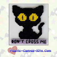 Don't Cross Me Black Cat Magnet
