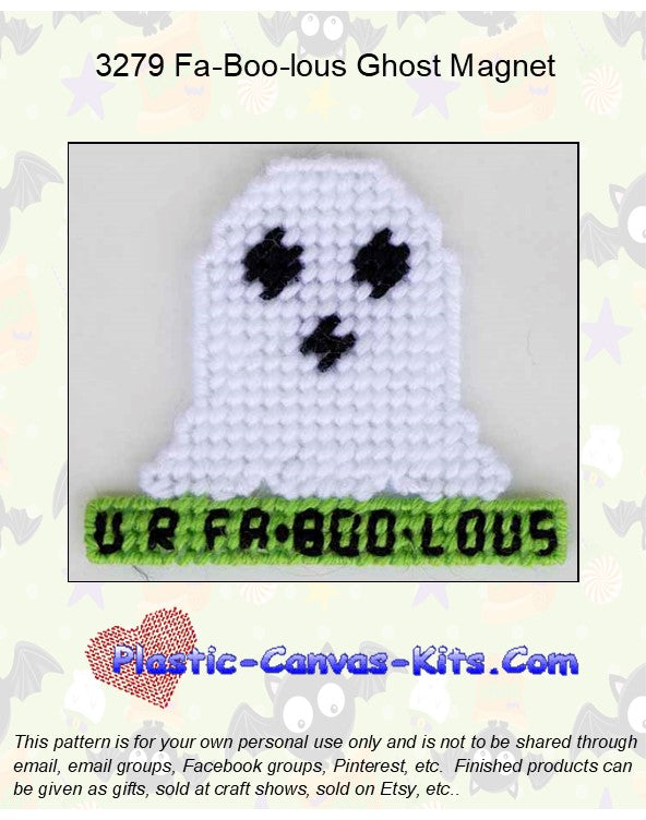 Fa-Boo-Lous Ghost Magnet