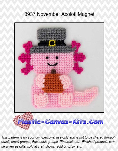 November Axolotl Magnet