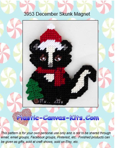 December Skunk Magnet