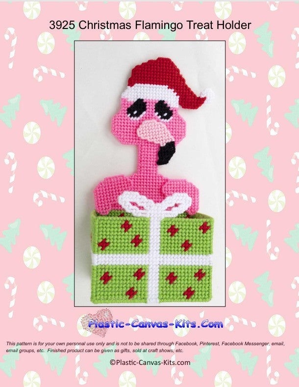 Christmas Flamingo Treat Holder