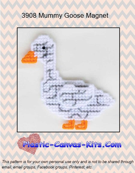 Mummy Porch Goose Magnet