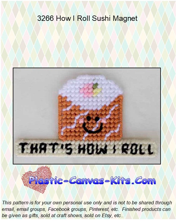 How I Roll Sushi Magnet