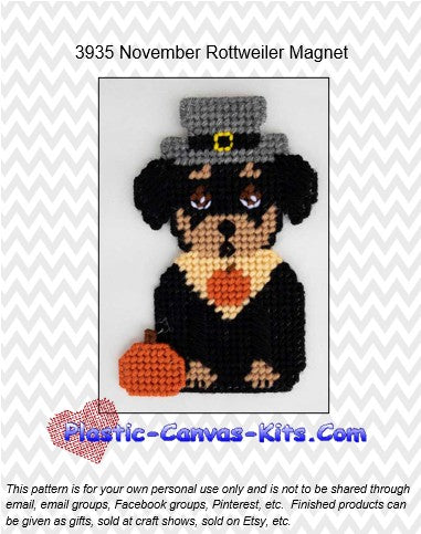 November Rottweiler Magnet
