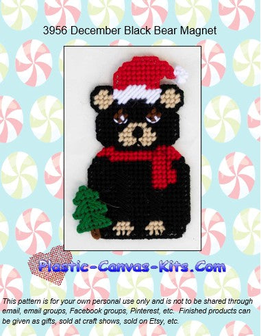 December Black Bear Magnet
