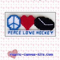 Peace, Love, Hockey Magnet