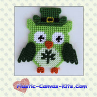 St. Patrick's Day Owl Magnet