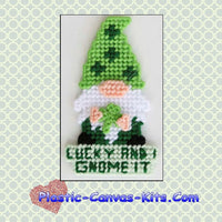 Lucky and I Gnome It Magnet