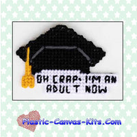 I'm an Adult Graduation Cap Magnet