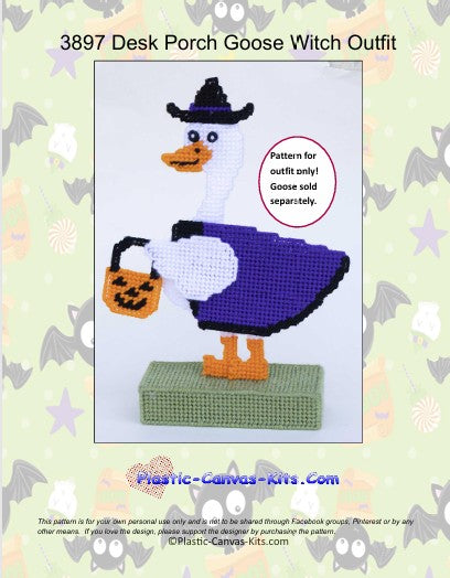 Witch Outfit for Desk Porch Goose