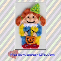 Clown Girl Trick or Treater Magnet