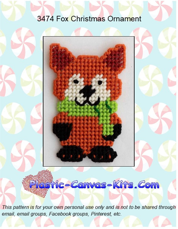 Fox Christmas Ornament