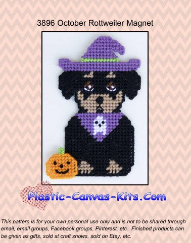 October Rottweiler Magnet