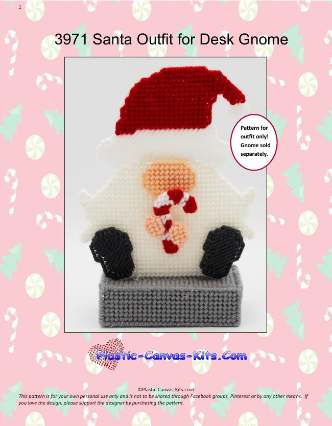 Santa Outfit for Desk Gnome