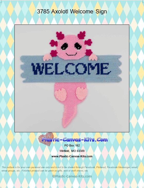 Axolotl Welcome Sign