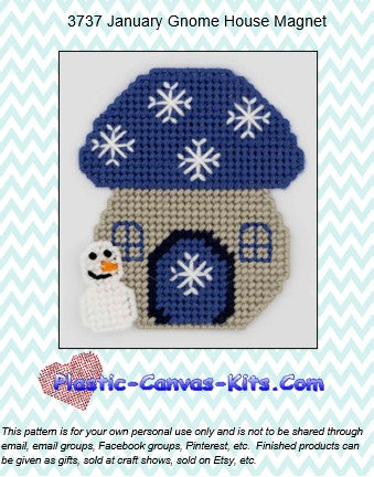 January Gnome House Magnet