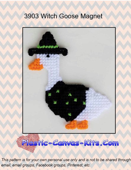 Witch Porch Goose Magnet