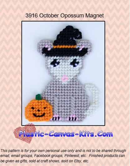 October Opossum Magnet