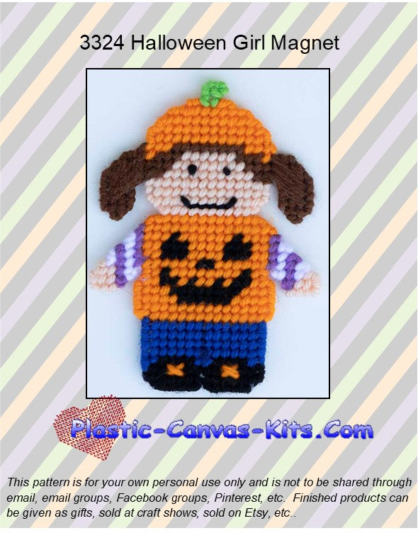 Halloween Girl Magnet