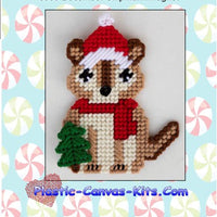December Chipmunk Magnet