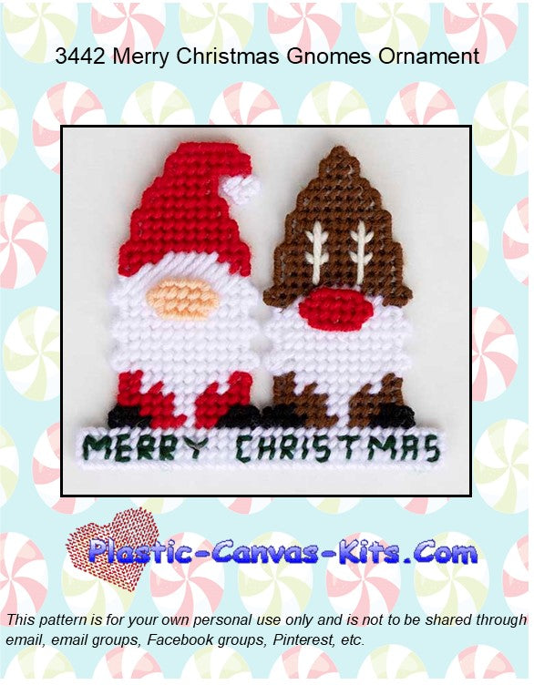 Merry Christmas Gnomes Ornament