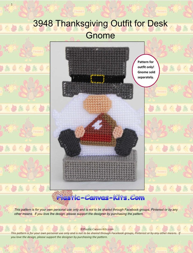 Thanksgiving Outfit for Desk Gnome