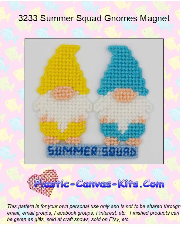 Summer Squad Gnomes Magnet