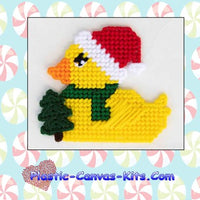 December Yellow Duck Magnet