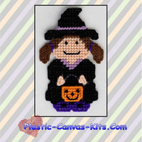 Witch Trick or Treater Magnet
