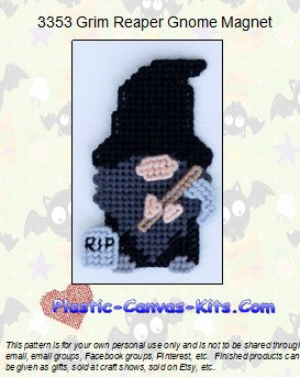 Grim Reaper Gnome Magnet