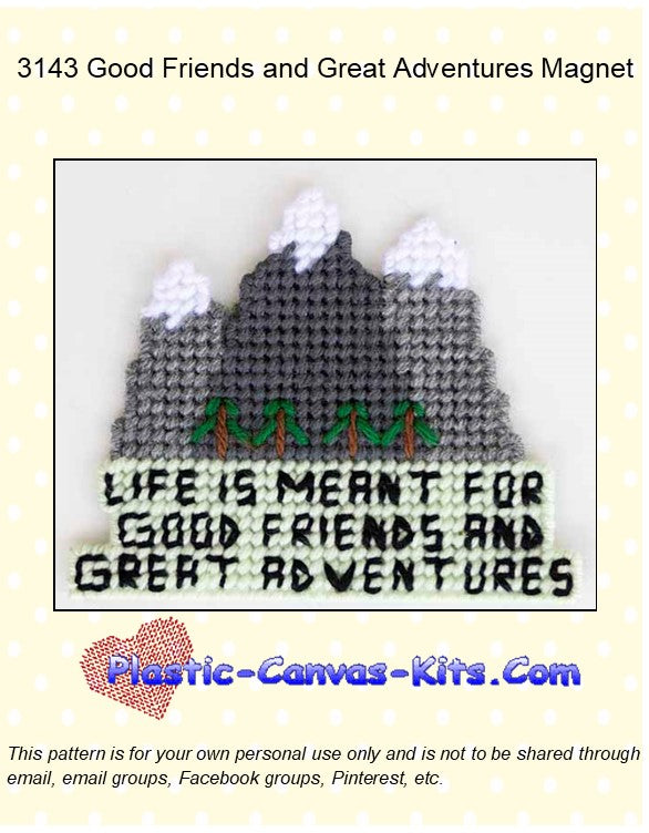 Good Friends and Great Adventures Magnet