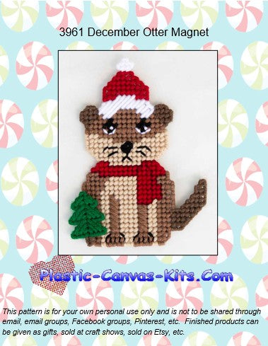 December Otter Magnet