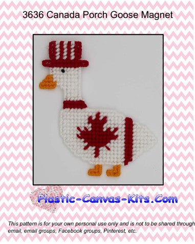 Canada Porch Goose Magnet