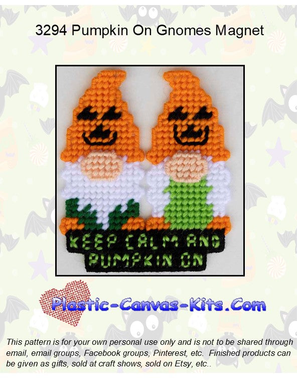 Pumpkin On Gnomes Magnet