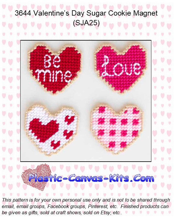 Valentine's Day Sugar Cookie Magnets